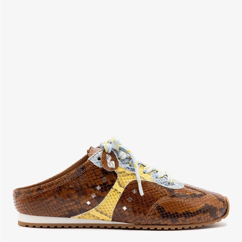 Larroude Stella Mule Python - Picture 1 of 7